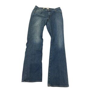 Gap Womens Bootcut Stretch Jeans 14 Long Mid-Rise Semi-Fitted Dark Wash Denim